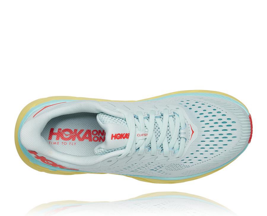 Hoka One One Clifton 7 Löparskor Dam - Blå - VUFIE-5817